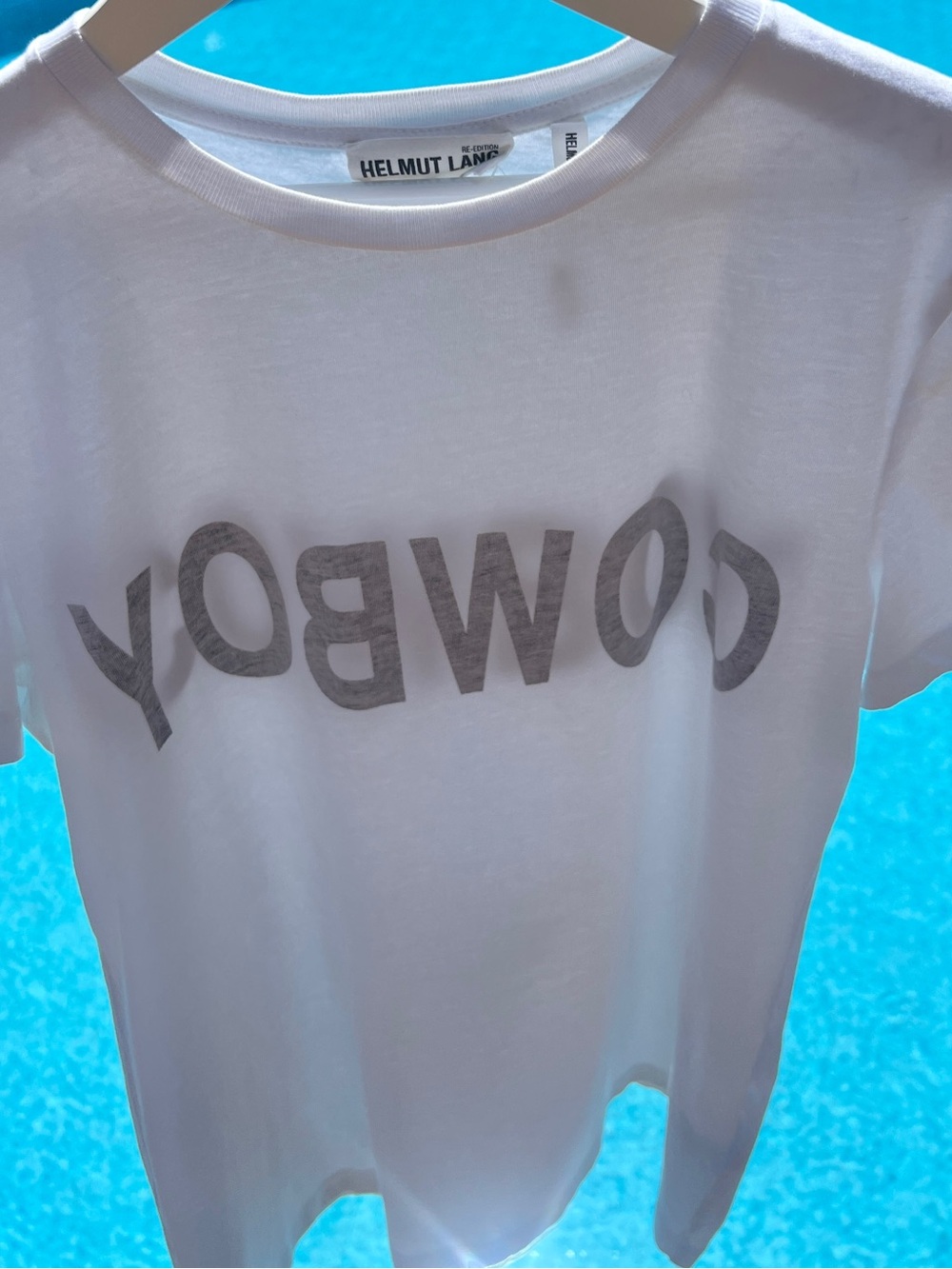 HELMUT LANG Rare 2017 RE-EDITION "COWBOY" Tee
